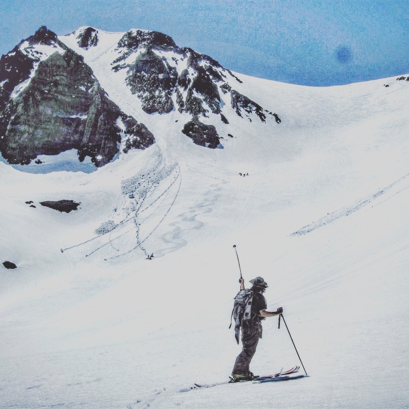 Powder skiing